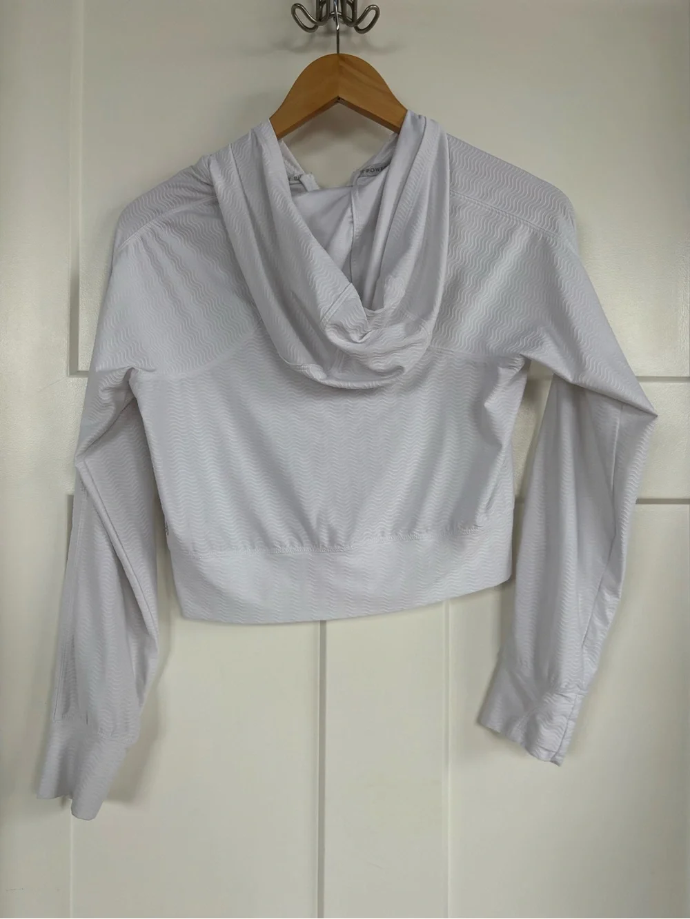 Athleta Girl White Wave Texture Hooded Jacket and Skort Set Size 12
